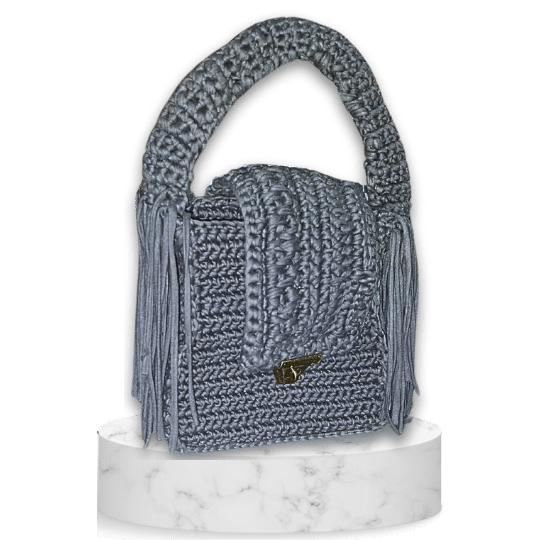 Myyah BULKY FRINGE CLUTCH BAG 3