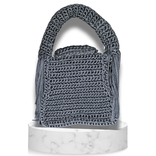 Myyah BULKY FRINGE CLUTCH BAG 1